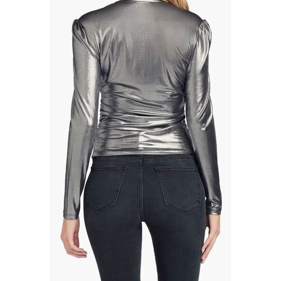 Joe's Metallic Jersey Top size s - Picture 9 of 10